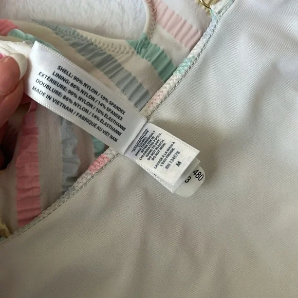 Vineyard Vines Multicolor Striped One Piece Swimsuit - Picture 9 of 9